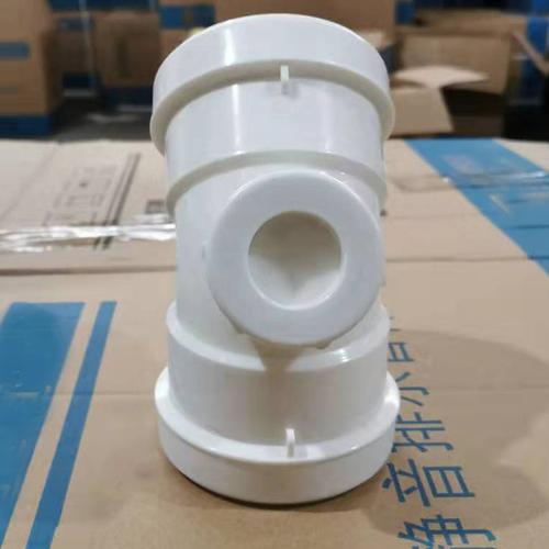 hdpe压盖柔性承插式静音排水管45°弯头(带检)新料做和财上海