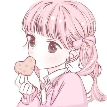 女生头像大全好看动漫图片,全部是粉色系的