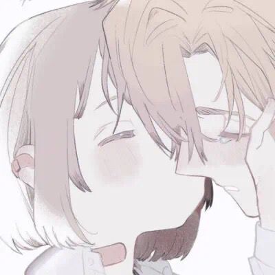 动漫情侣头像我对男朋友就一个要求必须是你