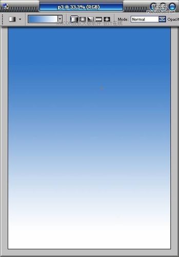 使用渐变工具填充一个蓝白渐变.1.