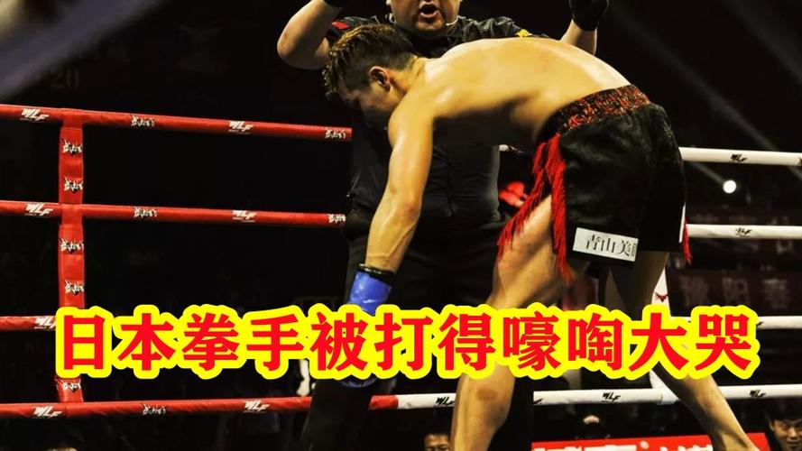 一龙弟子重拳将对手抡飞出擂台日本拳手输掉比赛嚎啕大哭