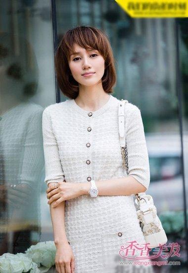 中国好闺蜜唐晶的短发造型 职业女强人的发型设计(2)