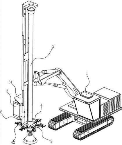 钻孔机简笔画卡通