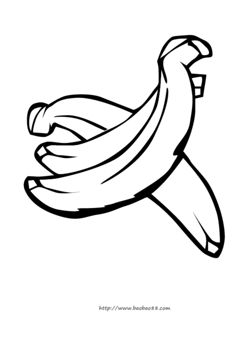 水果简笔画大全[61p]_食物简笔画(涂色图片) - 【宝宝