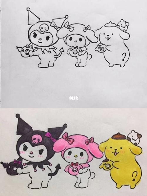 画了几个可爱的_三丽鸥怎么样_文化_绘画
