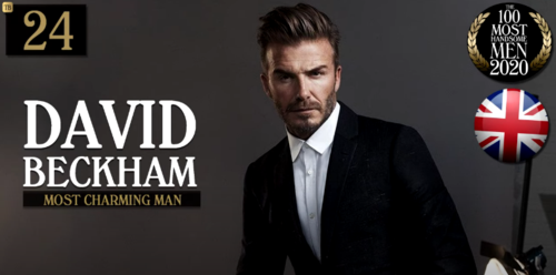 2020全球最帅100人:贝克汉姆24c罗73 肖战登顶