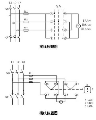 展开全部 测量三相线电压的方法,用电压转换开关,接线如图 追问 能否