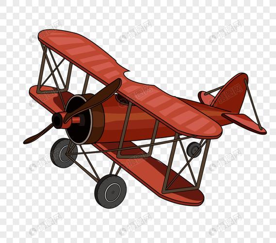 免抠元素 手绘/卡通元素 老式飞机.ai 860_756