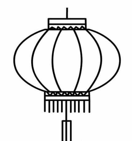 儿童灯笼简笔画