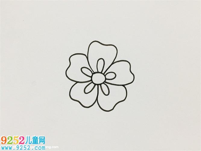 如何画五瓣花? 花朵简笔画