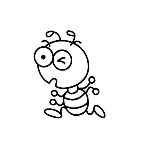 蚂蚁的卡通画法