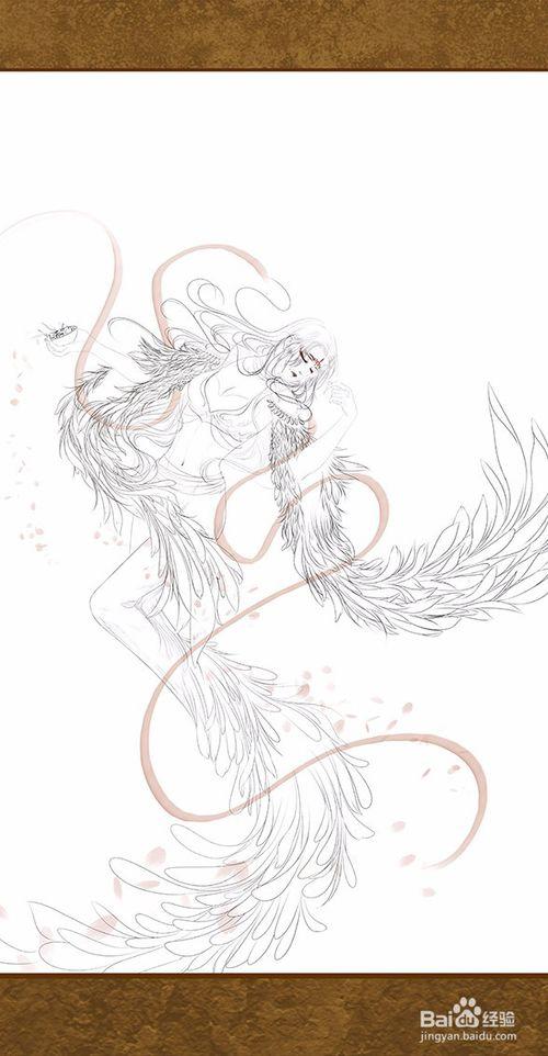 山海经之精卫填海插画教程