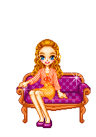 坐沙发的漂亮公主