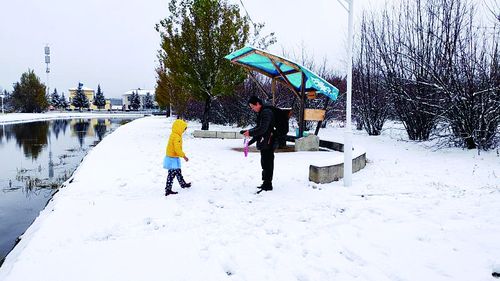 漠河呼中迎今秋首场降雪