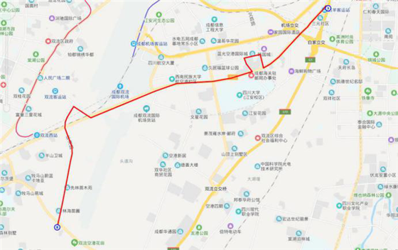 空港花田假日专线示意图