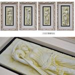 厂家直销酒店会所立体浮雕画 玄关浴室竖版大浴女挂画 8123