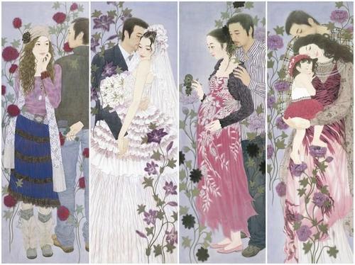 丹青一枝如帝王,绘就美人满书房.(袁玲玲工笔人物画集