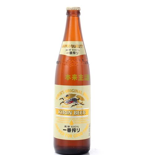 日本 麒麟啤酒一番榨 600ml瓶装【行情 报价 价格