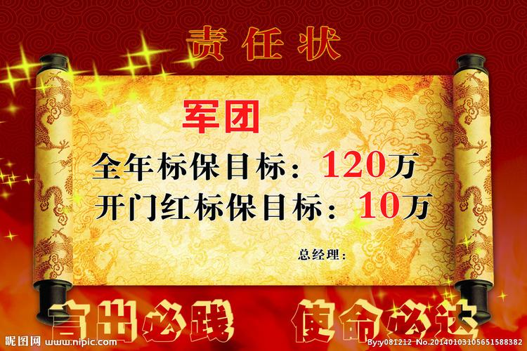 责任状图片