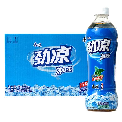 康师傅劲凉冰红茶冰爽薄荷500ml*15瓶饮料茶江浙沪皖包邮