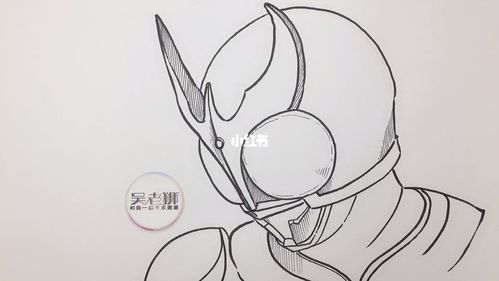 线描简笔画假面骑士人物_简笔画_线描_动漫_动漫分享