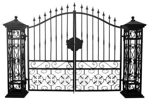 欧坤铁艺大门院子门金属铁门别墅外墙门防盗大门铸铁大门不锈钢门