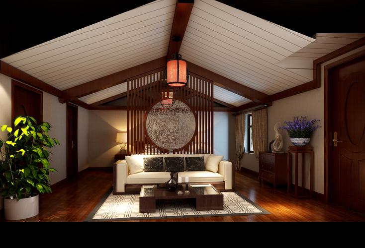 龙湖好望山-中式别墅-"重"中式-谷居家居装修设计效果