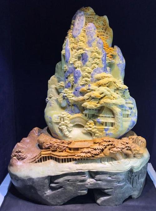 青田石大摆件!颜色超棒