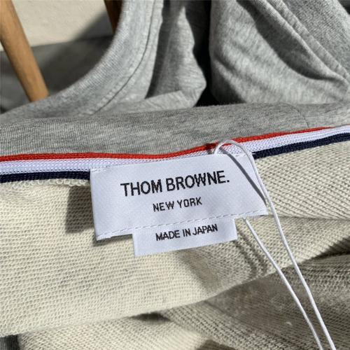 thom browne汤姆布朗官网经典四条杠卫衣拉链条纹连帽衫