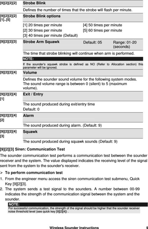 risco rwrt433 wireless sounder user manual 5inrws
