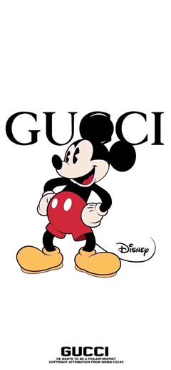 gucci联名米奇壁纸高清原图下载-米奇gucci联名壁纸版