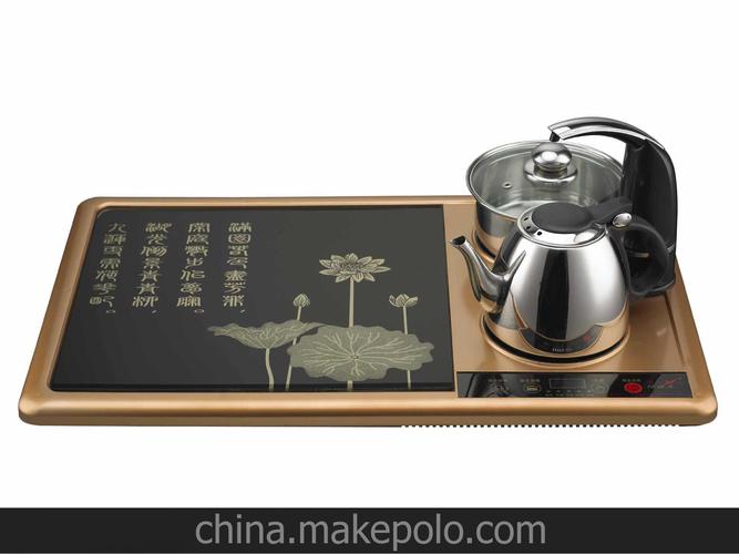 特诺星j405电磁茶炉茶盘自动加水电热水壶泡茶保温工夫茶具金色灶图片