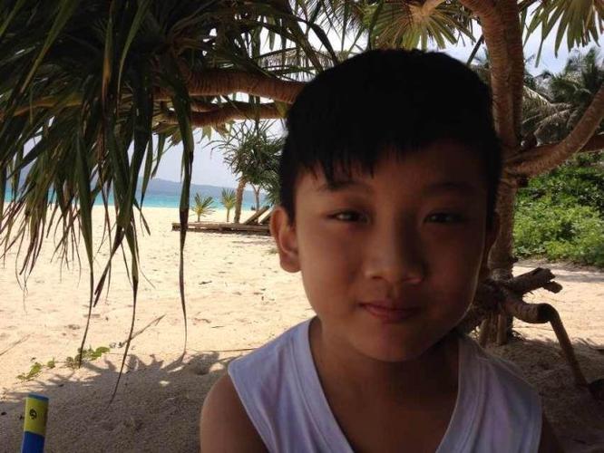 童星张翘2013长滩岛第二天