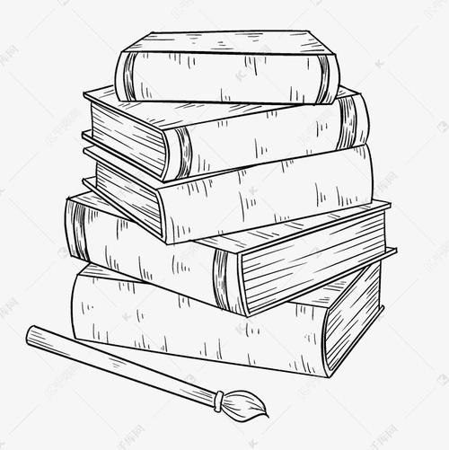 手绘线描图书插画