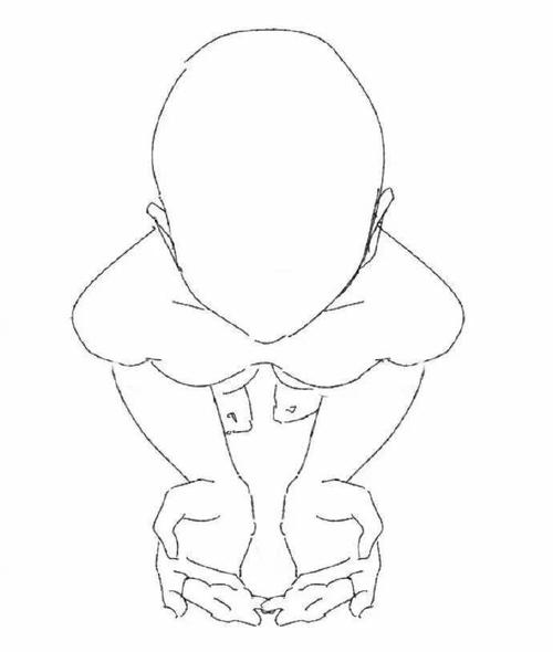 画画教程 | 分享一组多角度人体动作素材,仰视,俯视等