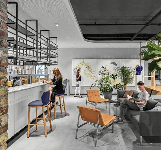 2000平米社交型联合办公空间设计多元灵活的工业美学