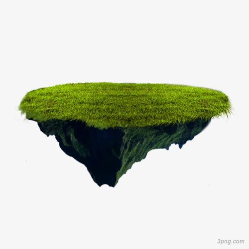 创意逼真岛屿png素材透明免抠图片-卡通手绘