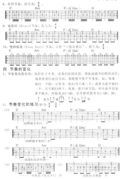 图文详解吉他的扫弦技巧-建议新手