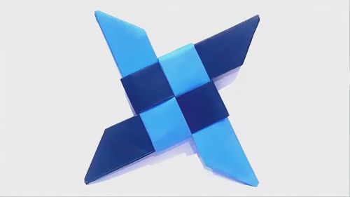 手工折纸教学忍者星飞镖的折叠方法