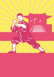 少林功夫武术大师复古