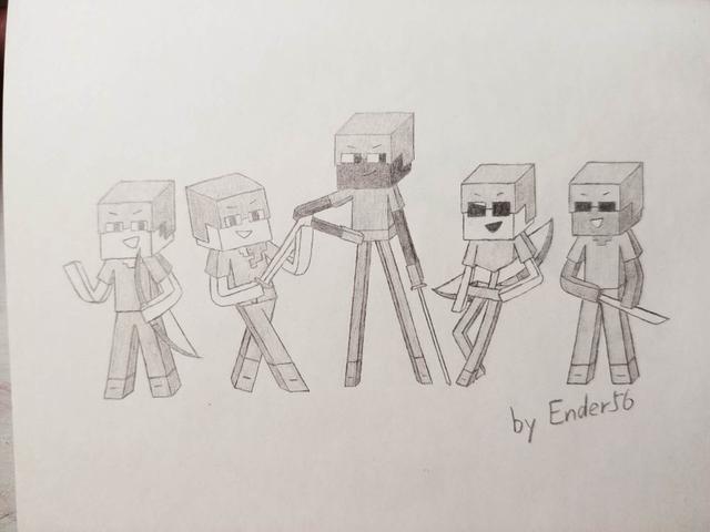 我的世界:mc玩家深藏不露,画功简直惊艳全场,你最喜欢