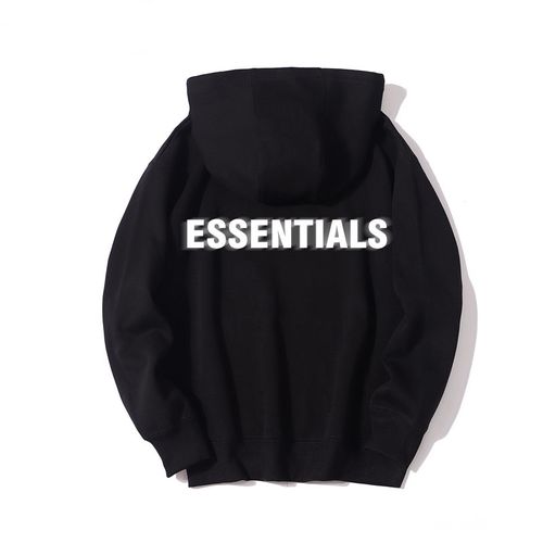 essential衣服,essentials卫衣 卫衣男essentials衣服fear of god潮牌贾斯丁比伯同款衣 黑色/反光 s