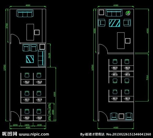办公室源文件__其他_cad设计图_源文件库_昵图网nipic