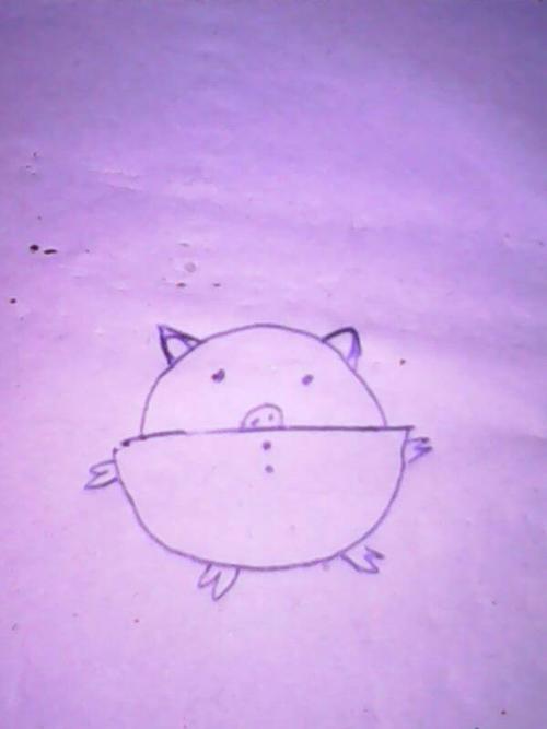 猪头的图案怎么画?