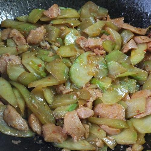 佛手瓜炒午餐肉,简单快手又下饭
