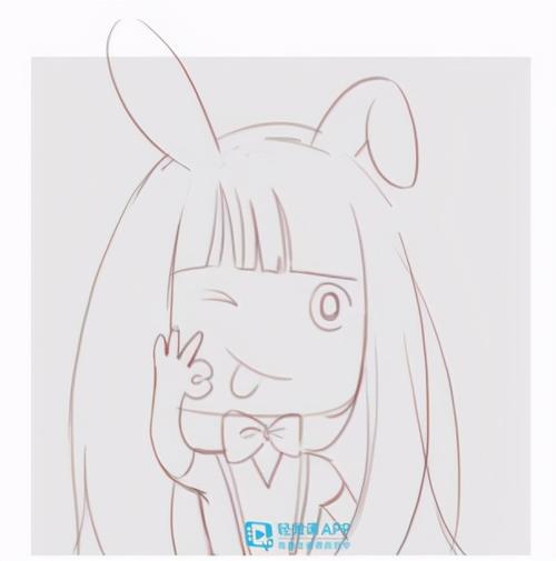 可爱q版女生头像画法