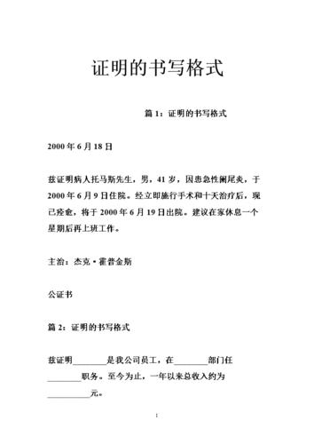 证明的书写格式doc35页