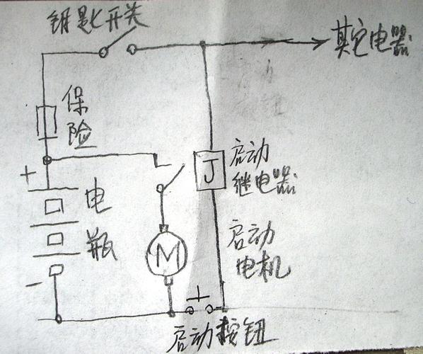 新大洲本田新锋锐125摩托车电启动电路图