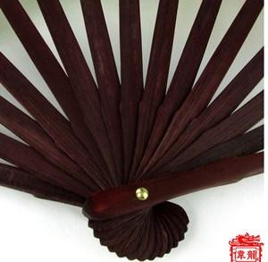 古风扇子折扇竹男士中国风夏季手工艺礼品随身复古布面丝绸折叠扇