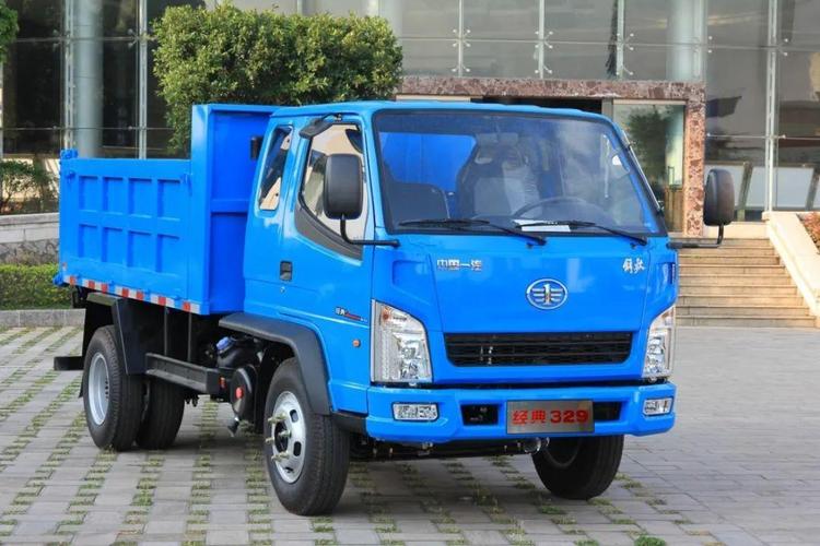 一汽红塔解放经典329自卸车蓝牌自卸的赚钱狠角色